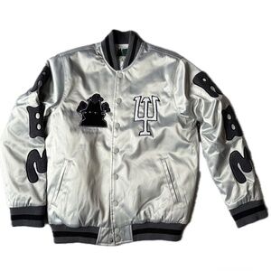 RBM Real Bad Man varsity jacket.